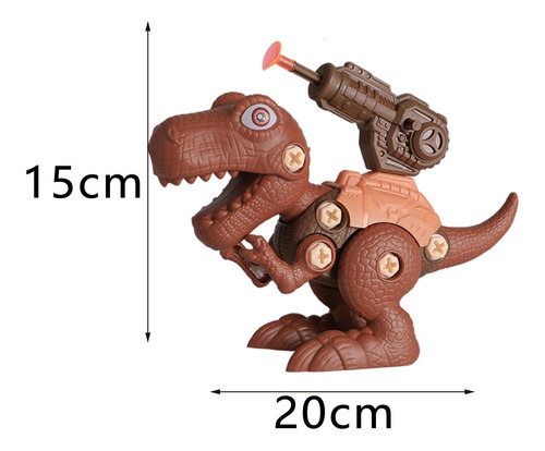 Imagen 9 de 12 de Los Juguetes De Dinosaurios Desmontan El Modelo Tiranosaurio