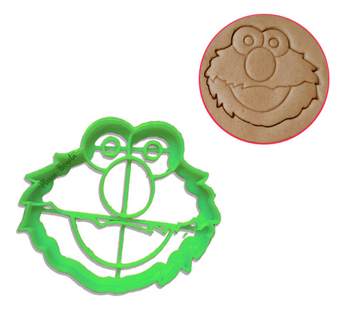 Kit X5 Plaza Sesamo Moldes Galletas Cookies Monster Big Bird