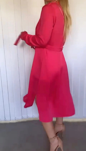 Kimono Saten Fexty Mujer Fino Dama Elegante