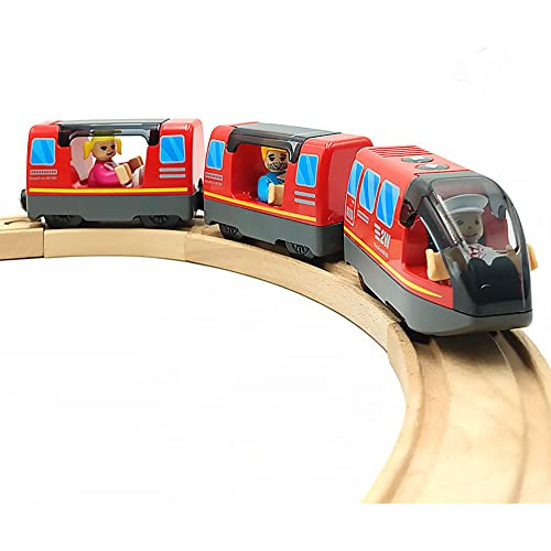 Battery Operated Train For Wooden Train Track Set Toys ...