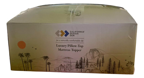 California Design Den Cubre Colchon California King Color Blanco Diseño De La Tela Liso Tamaño Del Colchón Súper King