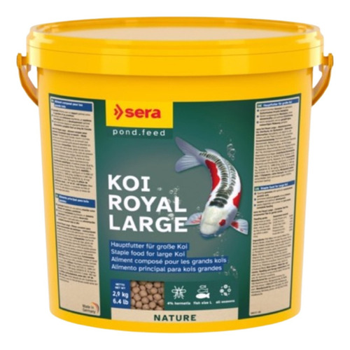 Ração P/ Peixes De Lagos Sera Koi Royal Medium Nature 5650g