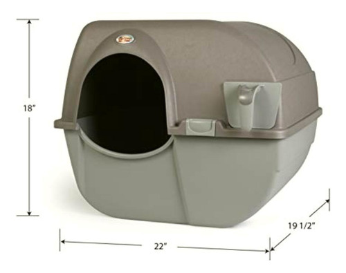 Omega Paw Roll 'n Clean Caja De Arena Autolimpiable, Color