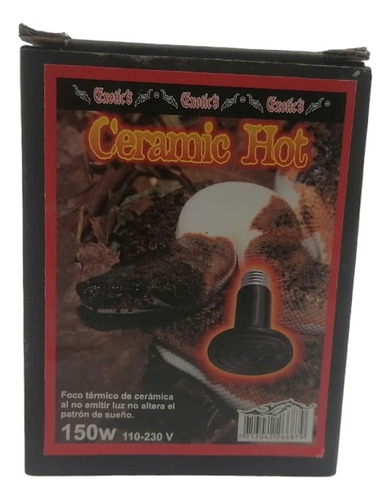 Exotic´s Foco Ceramico Calor 150w Reptil Anfibio