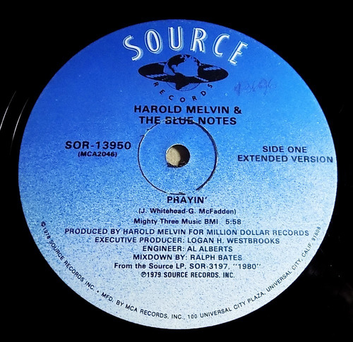 Harold Melvin & The Blue Notes Prayin' 12  Maxi Vinilo Soul