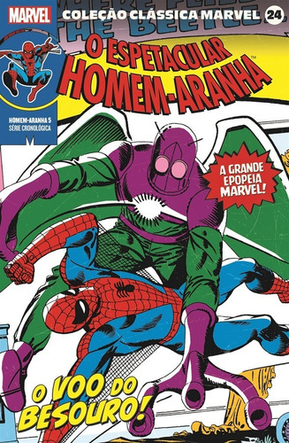 Coleção Clássica Marvel Vol. 24 - Homem-Aranha Vol. 5, de Lee, Stan. Editora Panini Brasil LTDA, capa mole em português, 2022