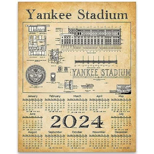 Calendario 2024 Estadio Yankee De Nueva York Planos - I...