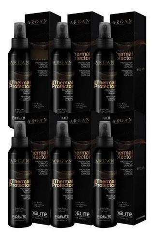 Protector Termico Mythical Argan Fidelite X 120 Ml Kit X 6