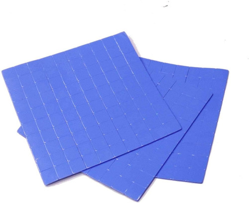 Thermal Pad 100 Unidades 10x10x1mm Almohadilla Térmica Azul