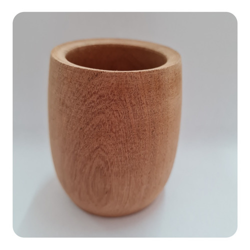 Mate De Madera Premium Cuenco Mates Artesanal Algarrobo 8x8.