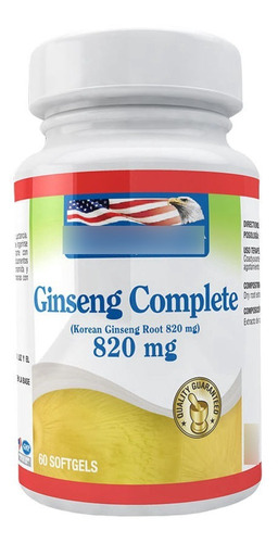 Ginseng Complete 820mg 60 Softgels