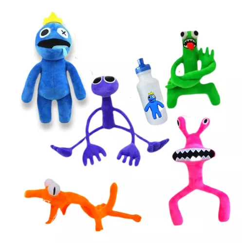 Boneco Azul Babão e Monstro verde Rainbow Friends Jogo Roblox