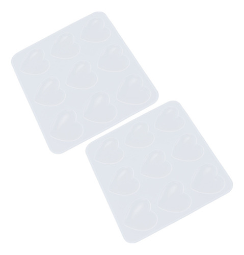 Moldes De Resina Epoxi, 2 Piezas De Silicona, 9 Cavidades, F