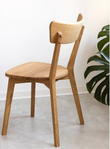 Imagen 3 de 4 de Silla Para Comedor Madera 100% Maciza Roble Ref: Maciza501
