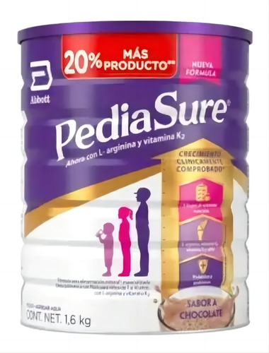 Suplementos Alimenticios Pediasure Chocolate En Polvo 1.6kg