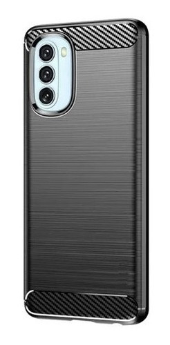 Funda Carbono + Vidrio Templado Para Motorola Moto G51