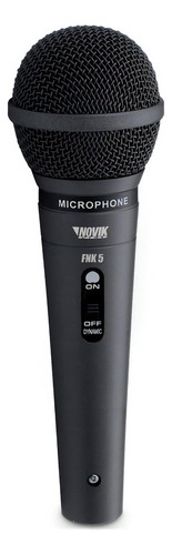 Microfono De Mano Novik Fnk 5 Unirideccional Dinamico Color Negro