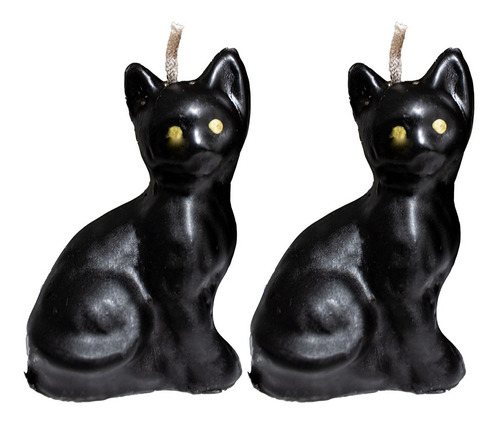 2 Gatos De Parafina (veladora Para Rebotar Magia Negra )