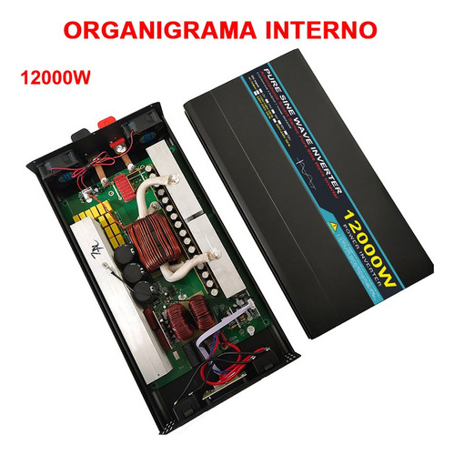 Inversor De Onda Sinusoidal Pura 12000w 24v/110v Para Coches