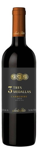 Pack De 2 Vino Tinto Santa Rita Tres Medallas Carmenere 750