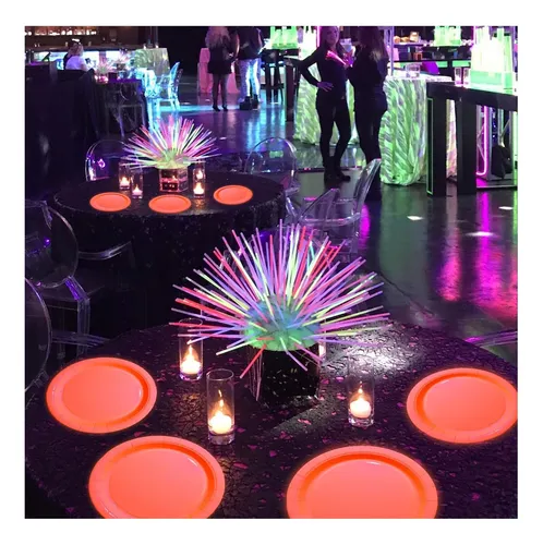 Placas De Cumpleaños De Neon Dark Glow In The Dark Neon, 50