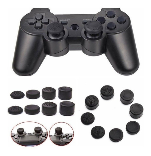 Imagen 5 de 5 de Capuchon Analogo Thumbstick Joystick Ps4 Xone Kit 8un Blanco