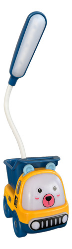 Lampara Led Luz De Noche Infantil Recargable Velador Camion Amarillo