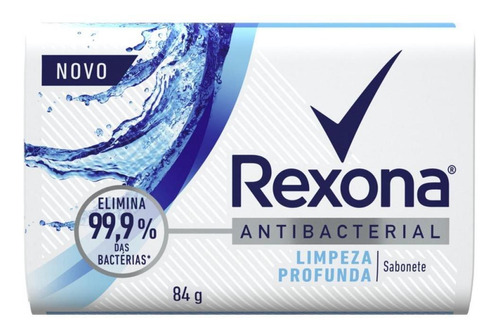 Sabonete Em Barra Antibacterial Limpeza Profunda 84g Rexona