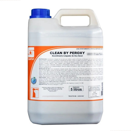 Limpador Concentrado Uso Geral Clean By Peroxy 5lt Spartan