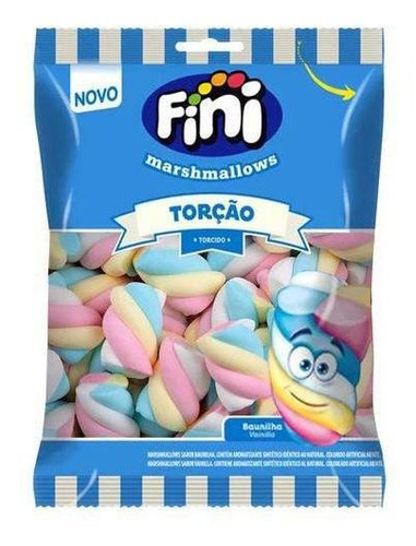 Marshmallow Torção Colorido 250g - Fini