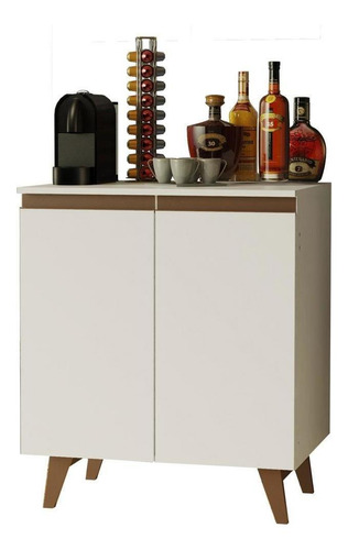 Balcão Cantinho Do Café Madesa Reims 70 Cm 2 Portas - Branco