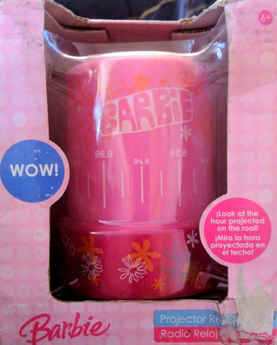 Barbie Lámpara Proyector Reloj Radio N.u.e.v.o.colecc Vintag (Usado)