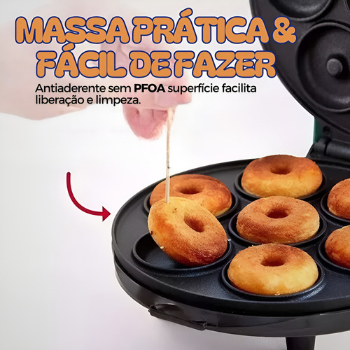 Máquina Para Fazer Donuts Profissional Caseiro Confeitaria Cor Sortido 110