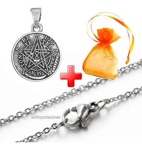 Imagen 2 de 3 de Nuevo Tetragramaton, (tetragrammaton) + Cadena Acero