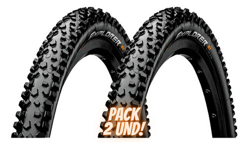 Pack 2 Neumaticos Aro 26 X 2.10 Continental Explorer Grip