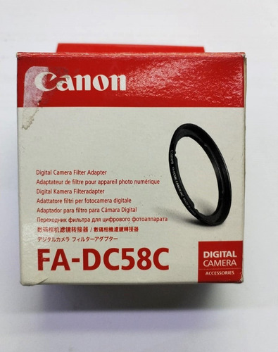 Canon Adaptador P/ Filtro Para Camara Fa-dc58c 