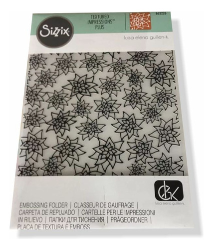 Folder, Carpeta De Grabado, Texturas, A 4 Sizzix