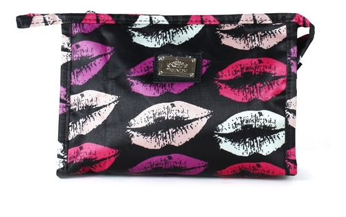 Imagen 2 de 6 de Neceser Porta Cosmeticos Impermeable Trendy Estampado Cierre