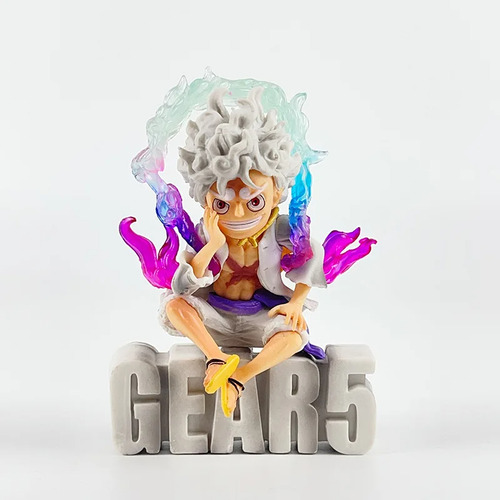 Figura One Piece Luffy Gear 5 Cartel Chico Anime Muñeco Pvc