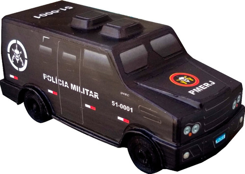 Miniatura Pm Rj Bope Carro Forte Blindado Polícia - 1/43