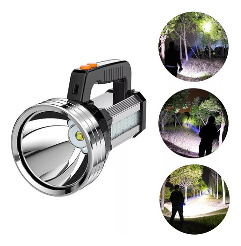 Linterna De Caza/pesca/camping Foco Pila Recargable Led Ipx4