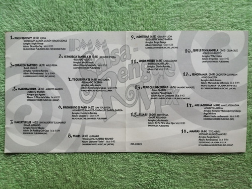 Eam Cd Rmm Salsa Rengue Mix 1995 India Johnny Rivera Alberto