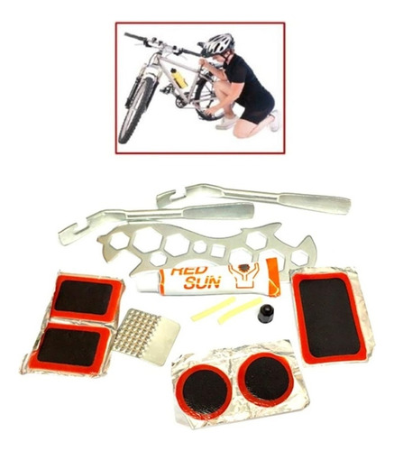 Kit Parches Bicicleta Reparacion Pinchazo Llanta Bicicletas