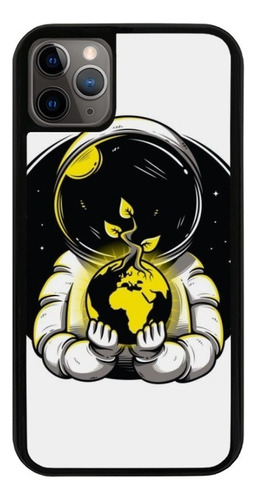 Funda Uso Rudo Tpu Para iPhone Astronauta Espacio Casco 03