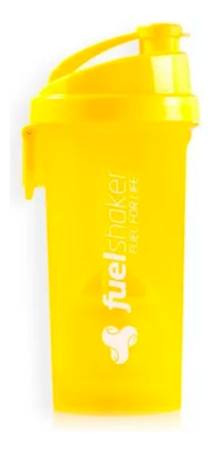 Coqueteleira Fuel Shaker 470ml C/ Compartimento Amarela