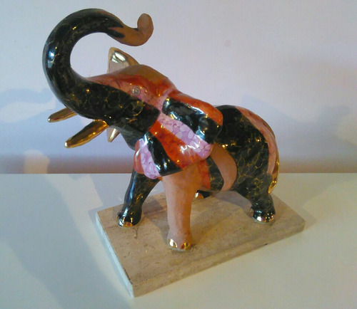 Elefante Figura Decorativa Grande Adorno Hogar
