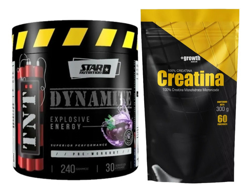 Creatina 300 Grs Polvo Pura + Tnt Dynamite Star Nutrition