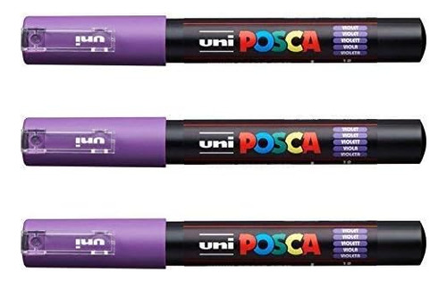 Posca Pc-1m Uni-ball - Violeta [paquete 3]