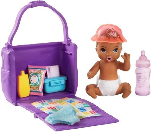 Bebê Barbie Skipper Babysitters Com Bolsa De Fraldas Comida