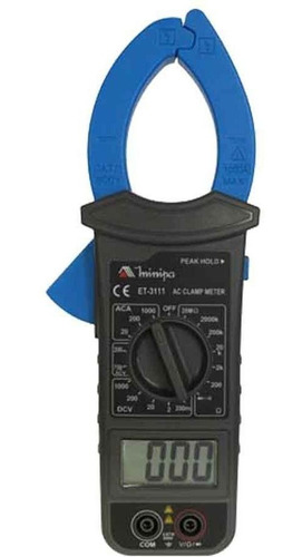 Imagem 8 de 8 de Amperimetro Multimetro Digital Alicate Minipa - Et-3111